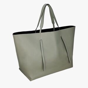ZARA Large Leather Tote Bag